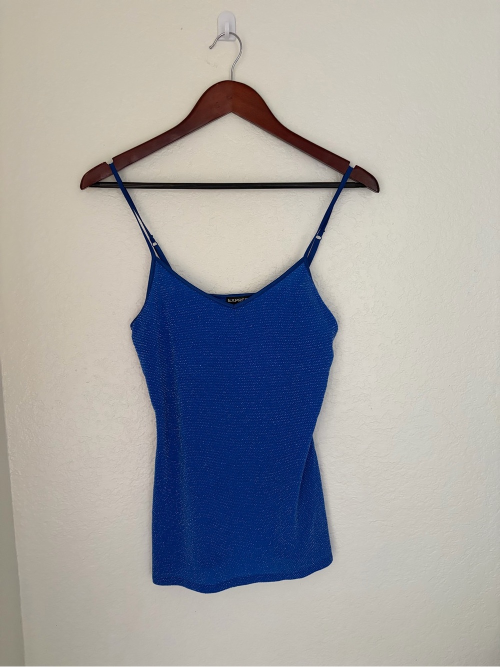 Express Royal Blue Shimmer Camisole